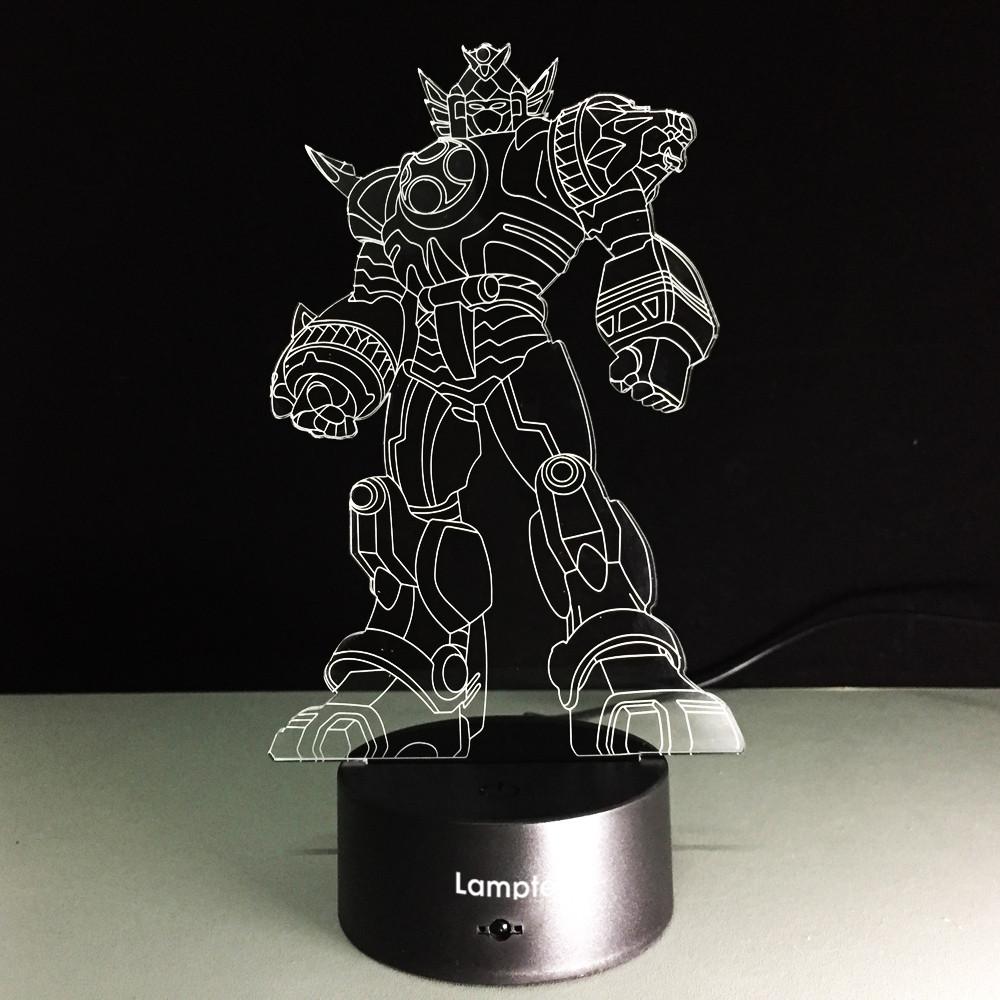 Anime Hero Transformers 3D Illusion Night Light Lamp 3DL082