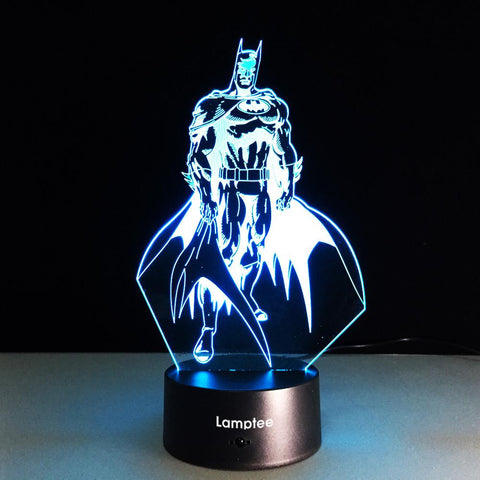 Image of Anime Cool DC Hero Batman 3D Illusion Lamp Night Light 3DL239