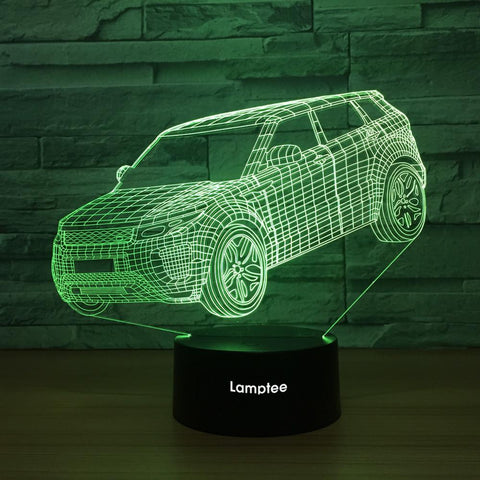 Image of Traffic Sporty Car 3D Illusion Lamp Night Light 3DL1414