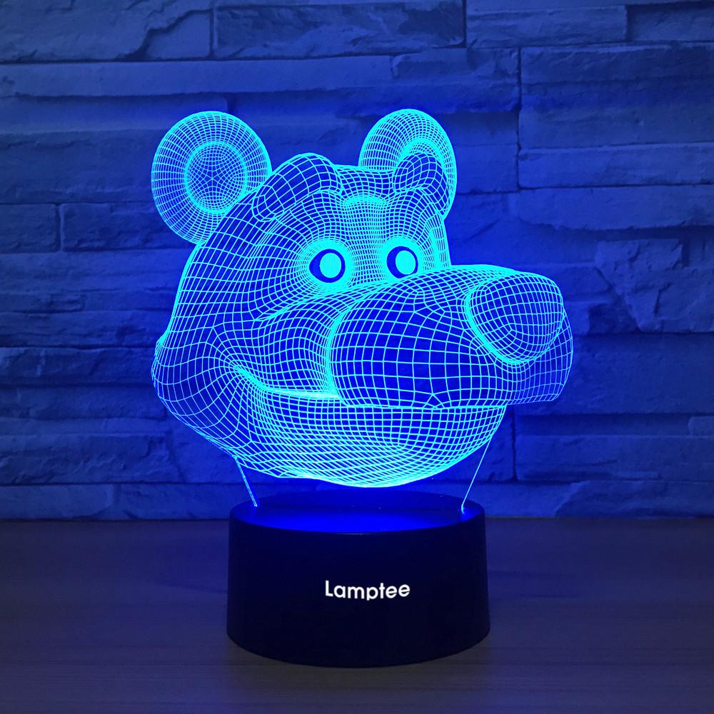 Animal Great Bear 3D Illusion Lamp Night Light 3DL1407