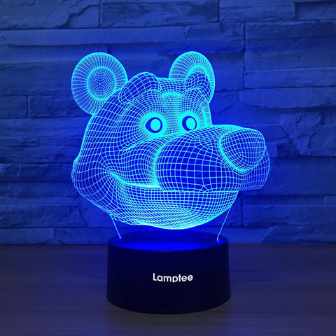 Image of Animal Great Bear 3D Illusion Lamp Night Light 3DL1407