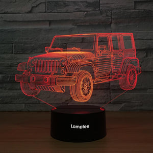 Traffic Stereo Truck 3D Illusion Lamp Night Light 3DL1326