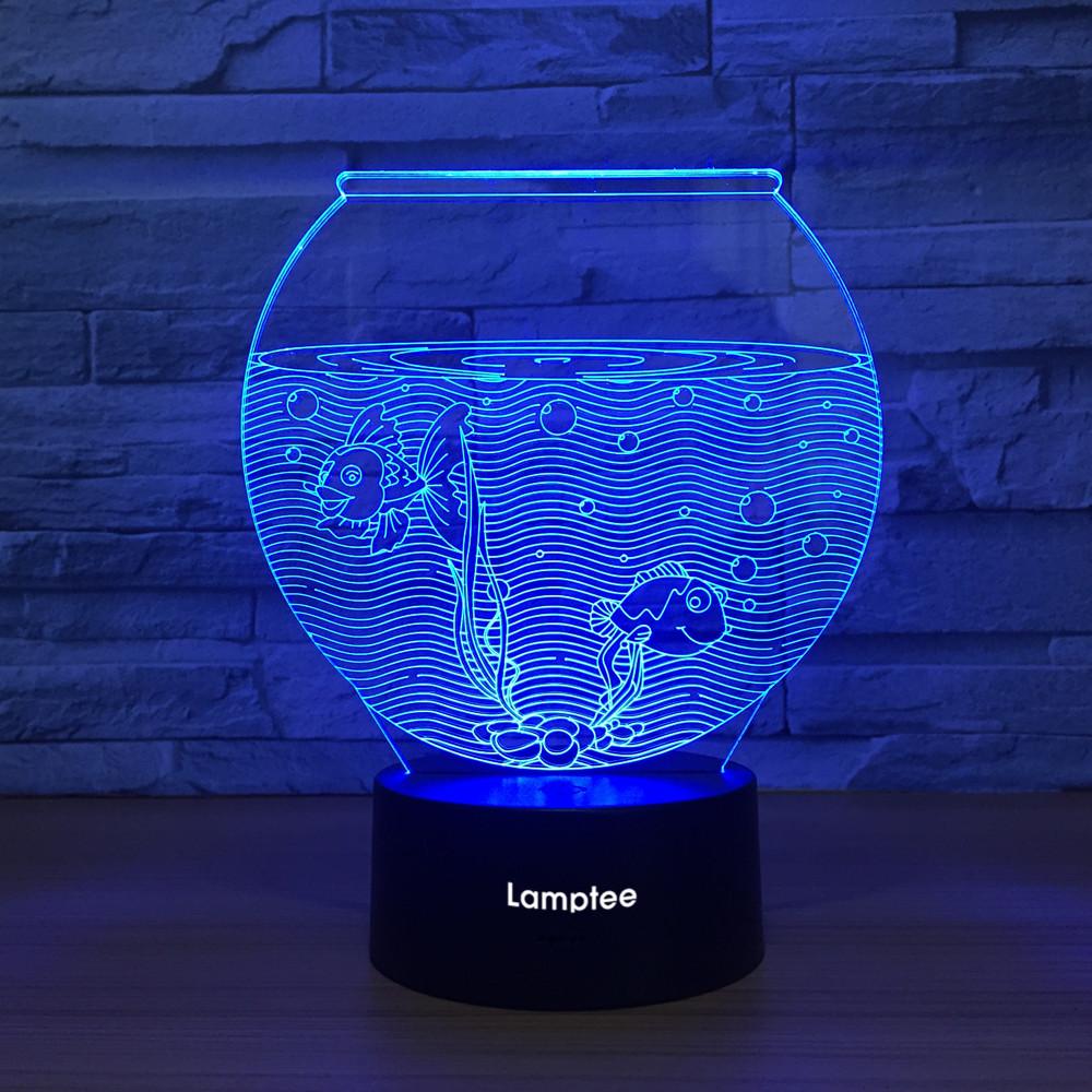 Other Fish Tank 3D Illusion Lamp Night Light 3DL1322
