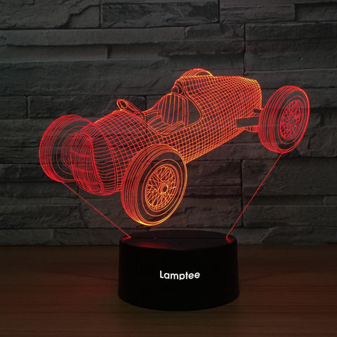 Image of Traffic Racing Car 3D Illusion Lamp Night Light 3DL1350