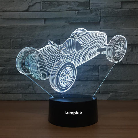 Image of Traffic Racing Car 3D Illusion Lamp Night Light 3DL1350