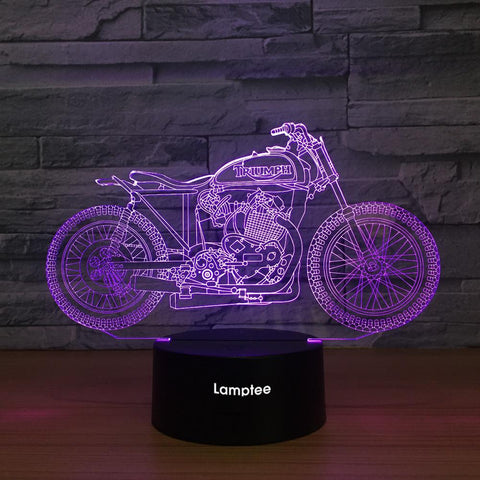Traffic Super Cool Motor Bike 3D Illusion Lamp Night Light 3DL1342