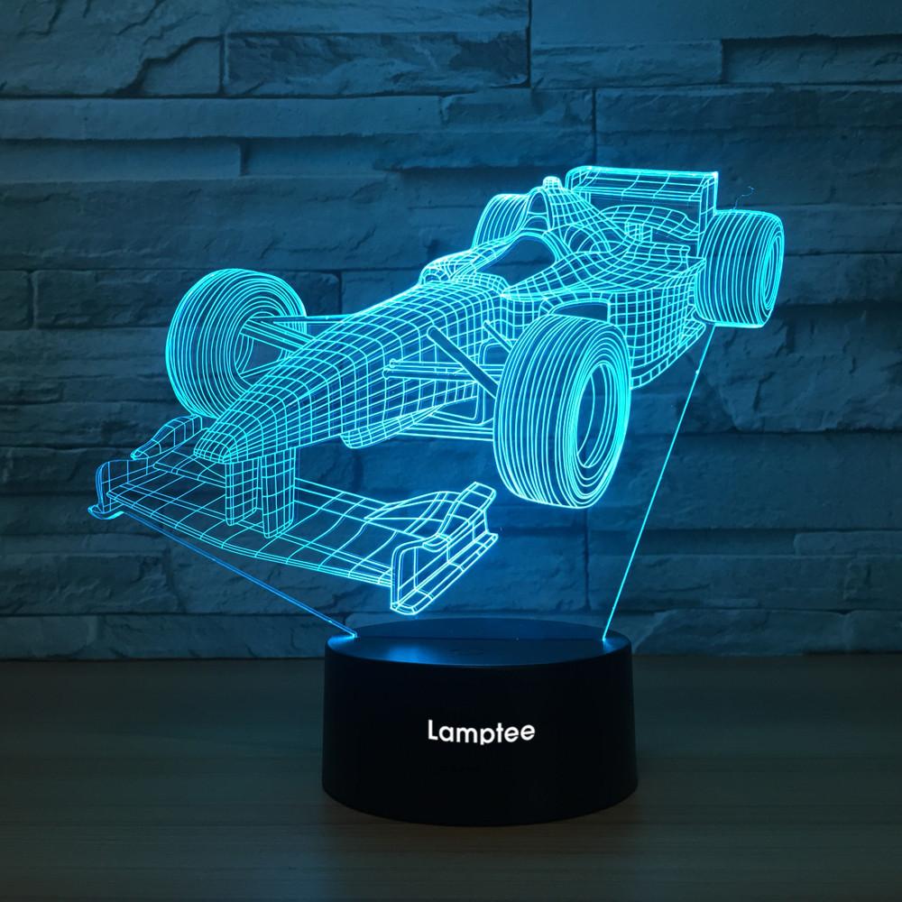 Traffic F1 Racing Car 3D Illusion Lamp Night Light 3DL1377