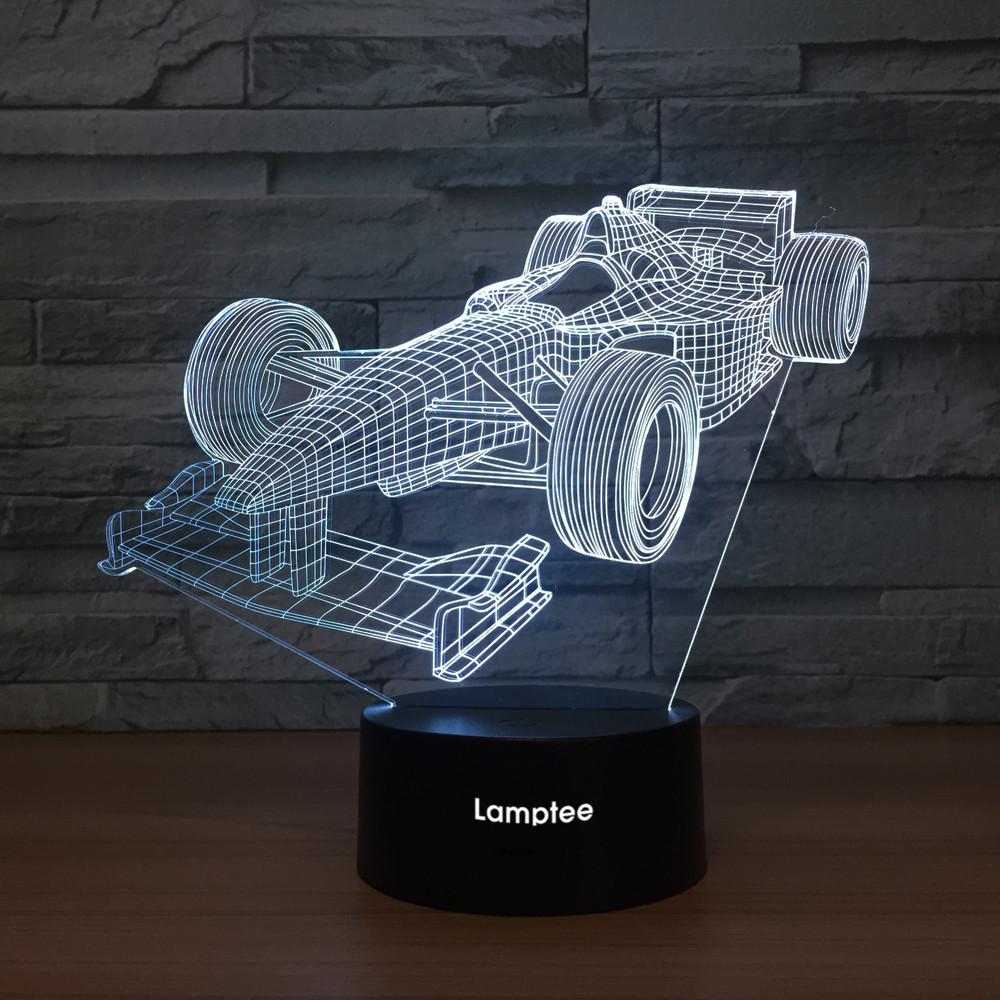 Traffic F1 Racing Car 3D Illusion Lamp Night Light 3DL1377