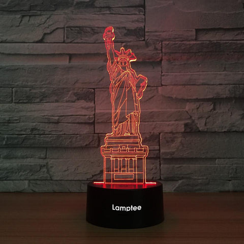 Building Statue Of Liberty 3D Illusion Lamp Night Light 3DL1380