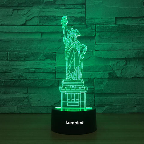 Building Statue Of Liberty 3D Illusion Lamp Night Light 3DL1380