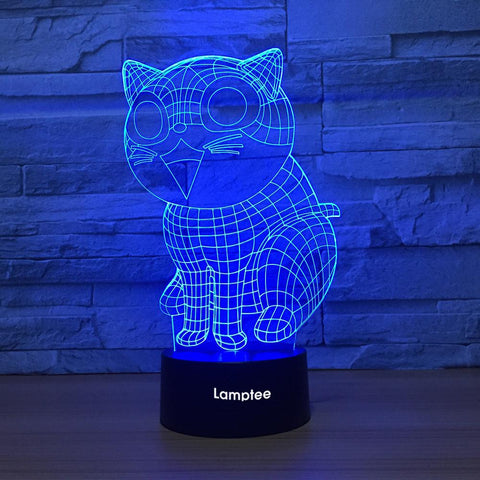 Image of Anime Chi's Sweet Home Cat 3D Illusion Lamp Night Light 3DL1404