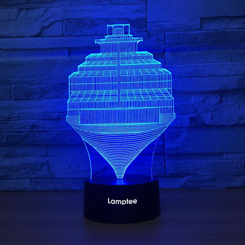 Image of Art Stereo Top 3D Illusion Lamp Night Light 3DL1346