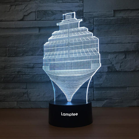 Image of Art Stereo Top 3D Illusion Lamp Night Light 3DL1346
