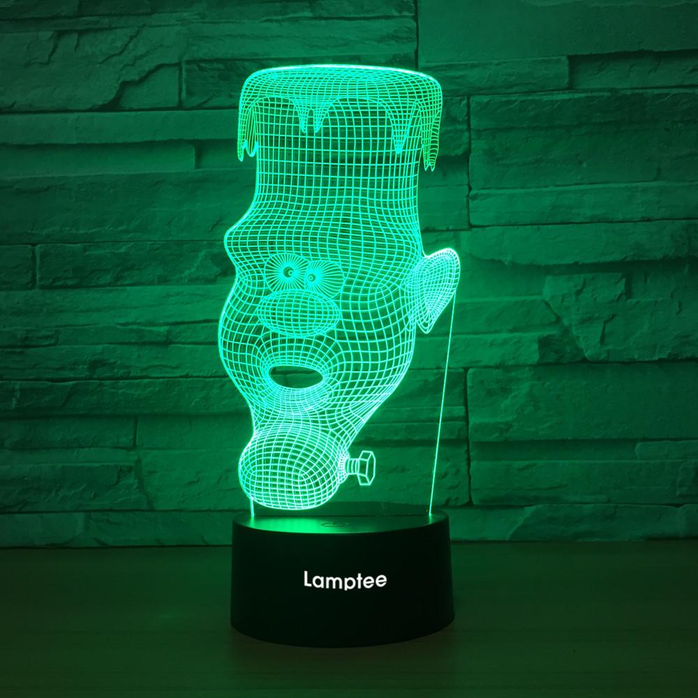 Abstract Statue 3D Illusion Lamp Night Light 3DL1315