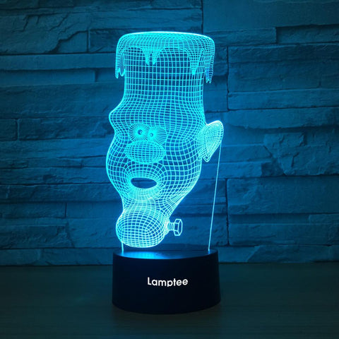 Image of Abstract Statue 3D Illusion Lamp Night Light 3DL1315