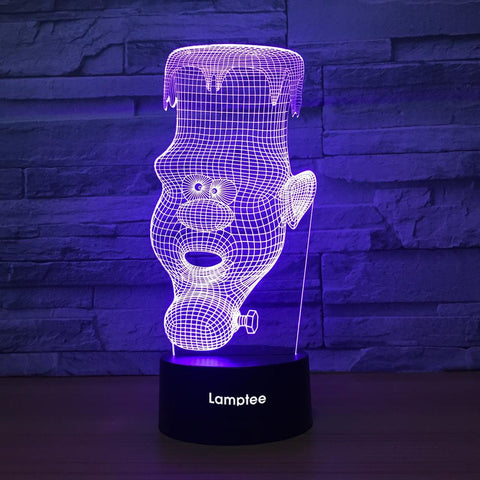 Image of Abstract Statue 3D Illusion Lamp Night Light 3DL1315