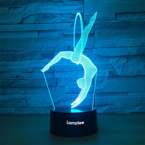 Image of Artistic Gymnastics 3D Illusion Lamp Night Light 3DL1396