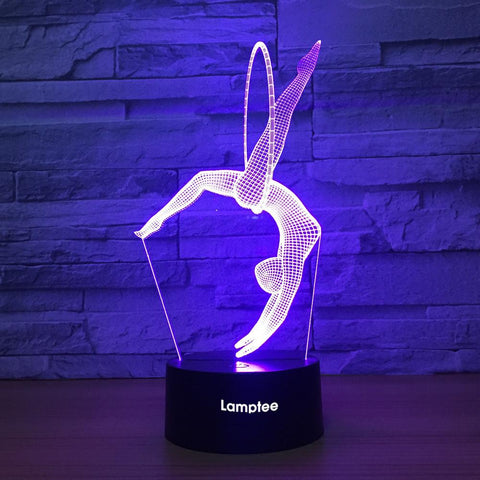 Image of Artistic Gymnastics 3D Illusion Lamp Night Light 3DL1396