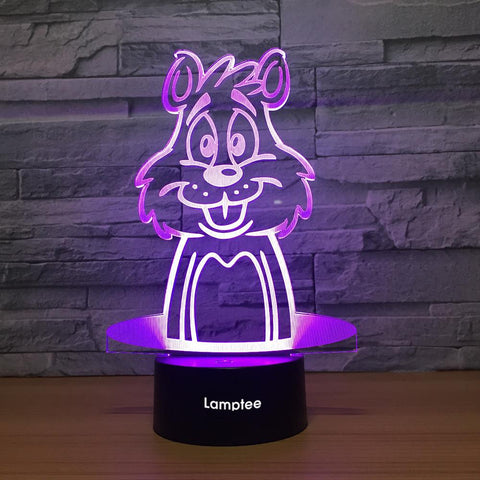 Image of Animal Cartoon Cute 3D Illusion Night Light Lamp 3DL1395