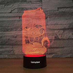 Art Funny Can 3D Illusion Lamp Night Light 3DL1300
