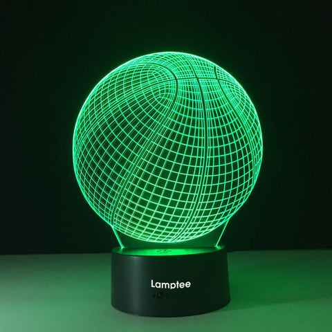 Image of Sport Cool Sports 3D Basketball 3D Illusion Lamp Night Light 3DL139