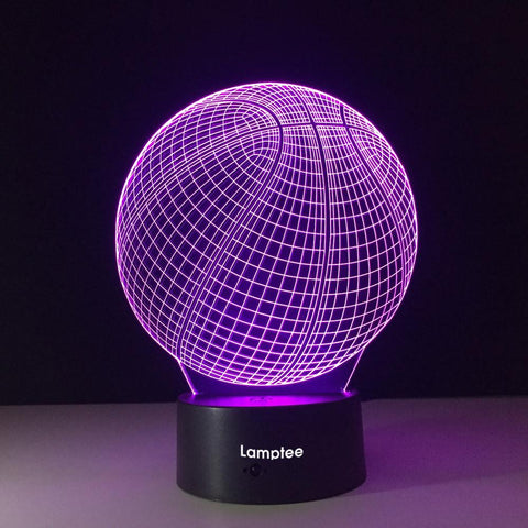 Image of Sport Cool Sports 3D Basketball 3D Illusion Lamp Night Light 3DL139