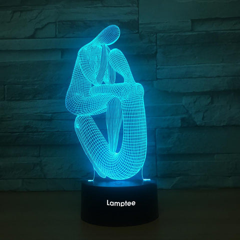 Image of Abstract Figures 3D Illusion Lamp Night Light 3DL1333