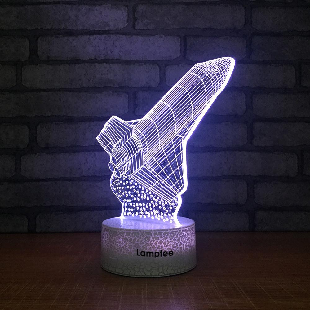 Crack Lighting Base Traffic Fighter Decor 3D Illusion Lamp Night Light 3DL1485