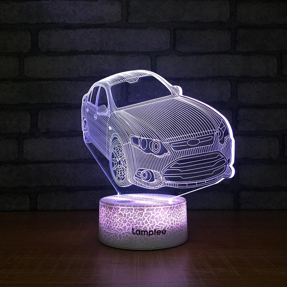 Crack Lighting Base Traffic Car 3D Illusion Lamp Night Light 3DL1473