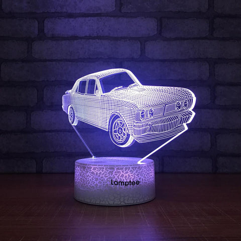 Image of Crack Lighting Base Traffic Car Vivid 3D Illusion Lamp Night Light 3DL1465