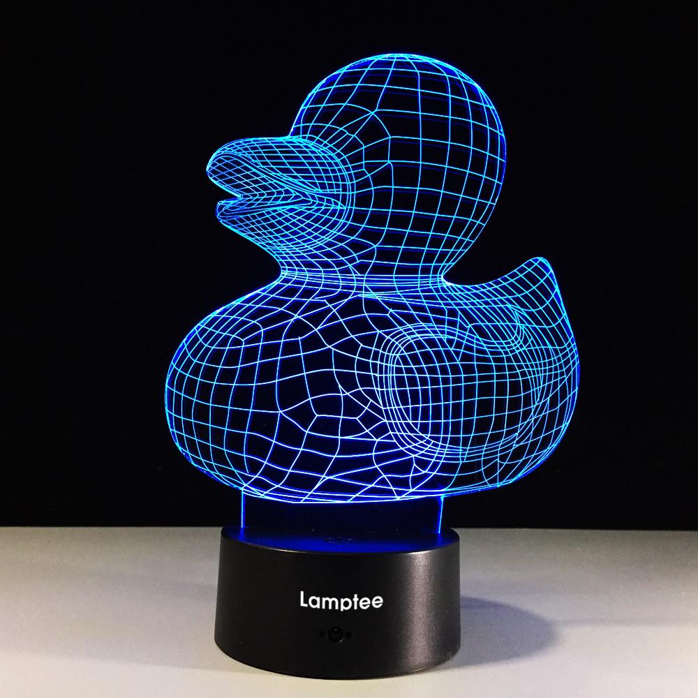 Animal Duck 3D Illusion Lamp Night Light 3DL021
