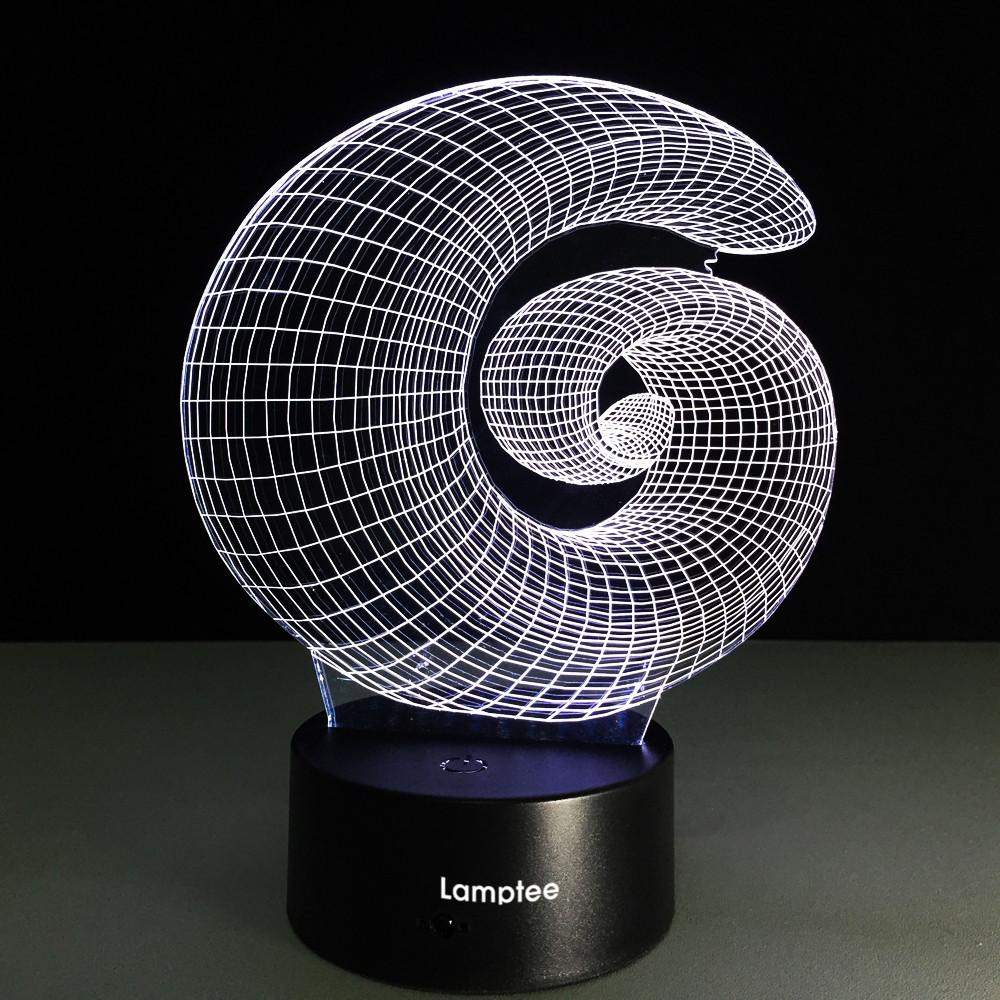 Abstract Geometry Minimalist 3D Illusion Lamp Night Light 3DL051