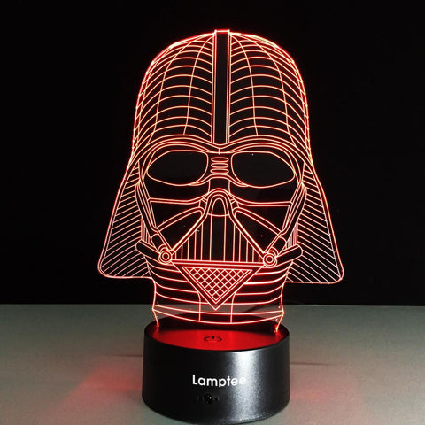 Image of Art Star Wars Darth Vader 3D Illusion Night Light Lamp 3DL023