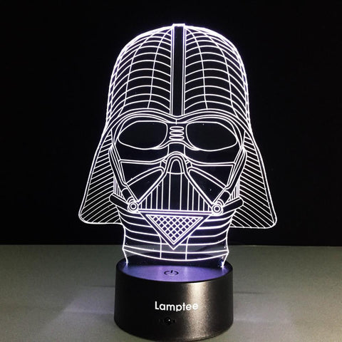 Image of Art Star Wars Darth Vader 3D Illusion Night Light Lamp 3DL023