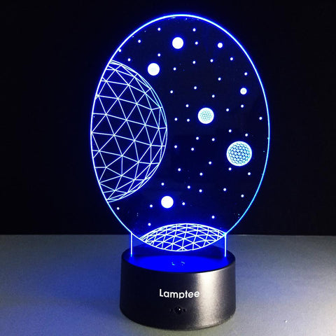 Image of Other The Moon 3D Illusion Lamp Night Light 3DL016
