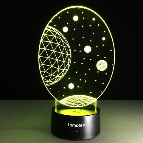 Image of Other The Moon 3D Illusion Lamp Night Light 3DL016