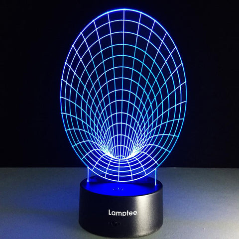 Image of Abstract 3D Stereo Vision 3D Illusion Lamp Night Light 3DL011