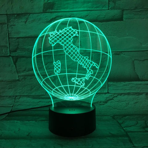 Image of A Tellurion of Italy 3D Illusion Lamp Night Light