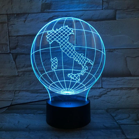Image of A Tellurion of Italy 3D Illusion Lamp Night Light