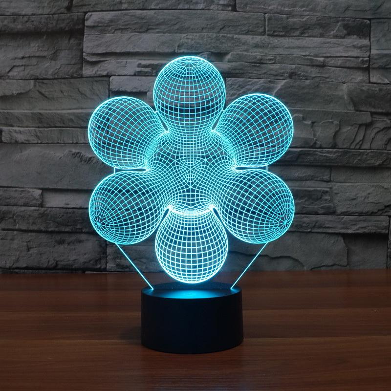 Abstract 3D Illusion Lamp Night Light