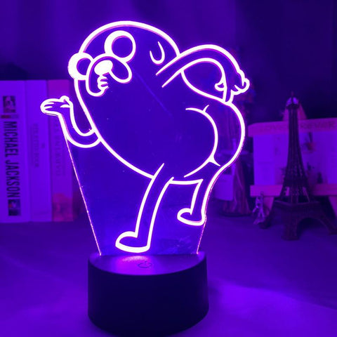 Image of Adventure Time Jake The Dog Bend 3D Illusion Lamp Night Light