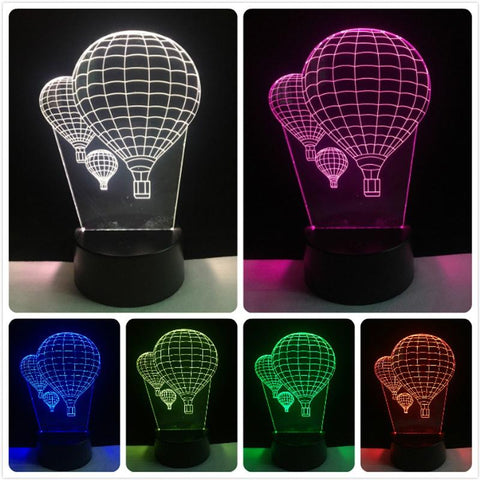 Image of Air Balloon 01 3D Illusion Lamp Night Light