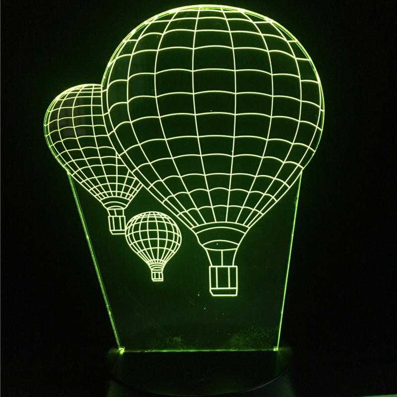 Air Balloon 01 3D Illusion Lamp Night Light