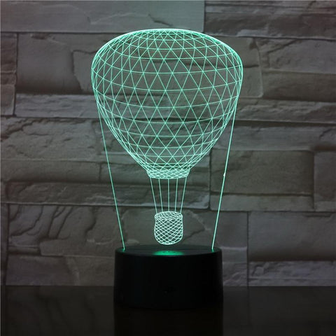Image of Air Balloon 3D Illusion Lamp Night Light