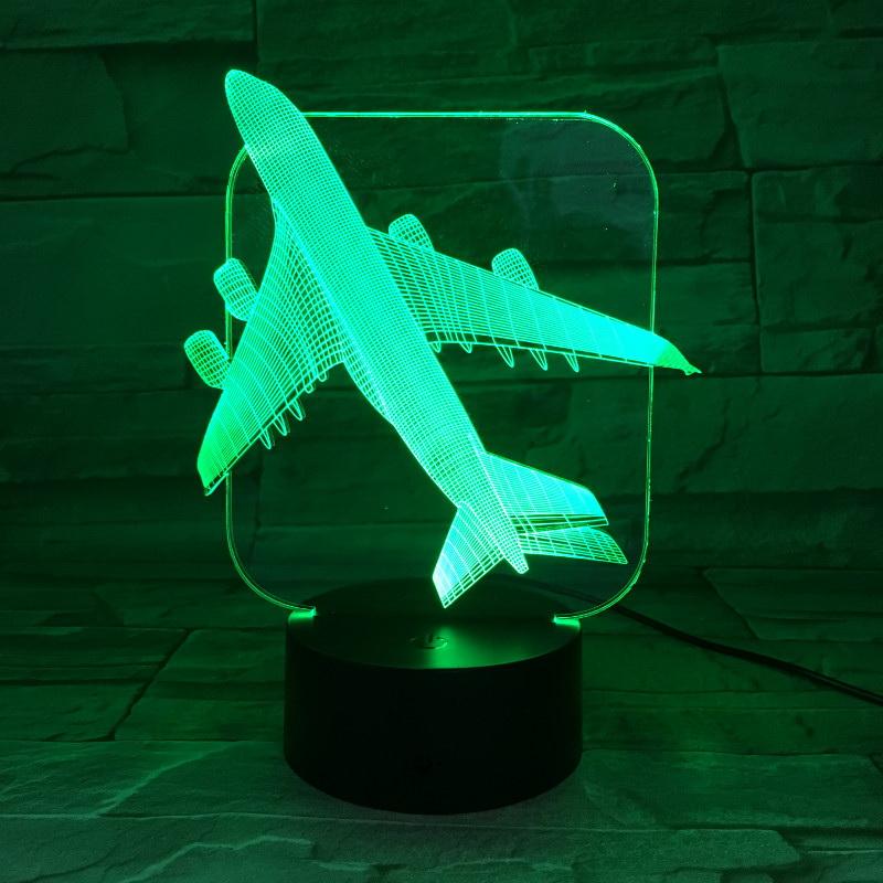 Airplane 01 3D Illusion Lamp Night Light