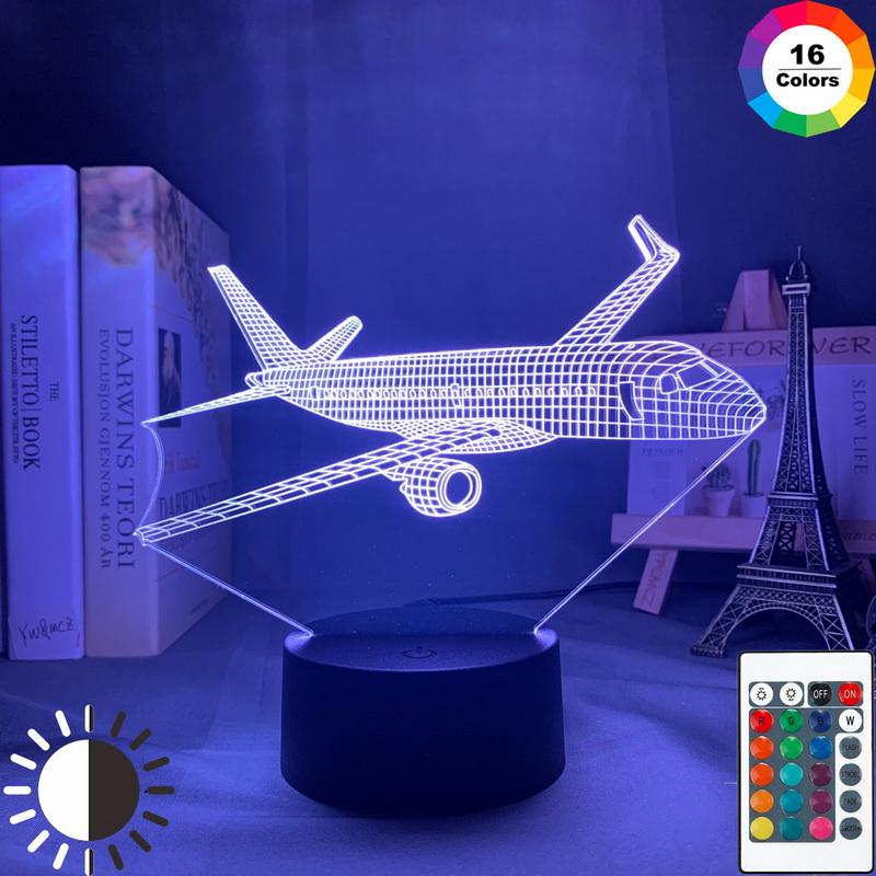 Airplane Room 3D Illusion Lamp Night Light