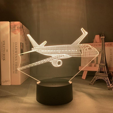 Image of Airplane Room 3D Illusion Lamp Night Light