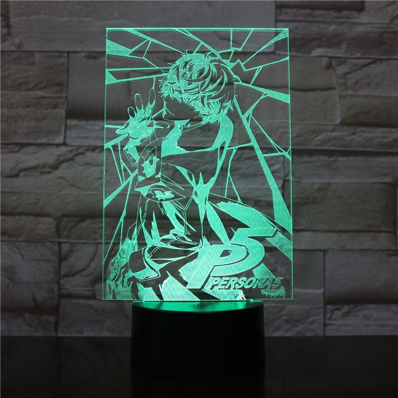Akira Kurusu Figure 3D Illusion Lamp Night Light