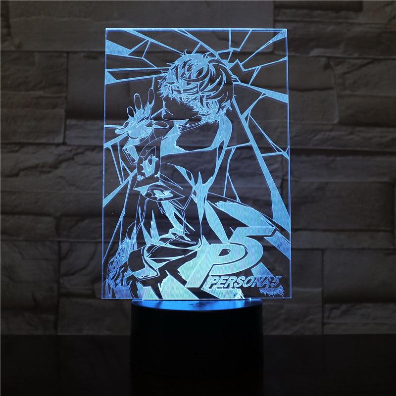 Akira Kurusu Figure 3D Illusion Lamp Night Light