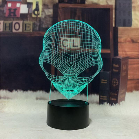 Image of Alien 3D Illusion Lamp Night Light